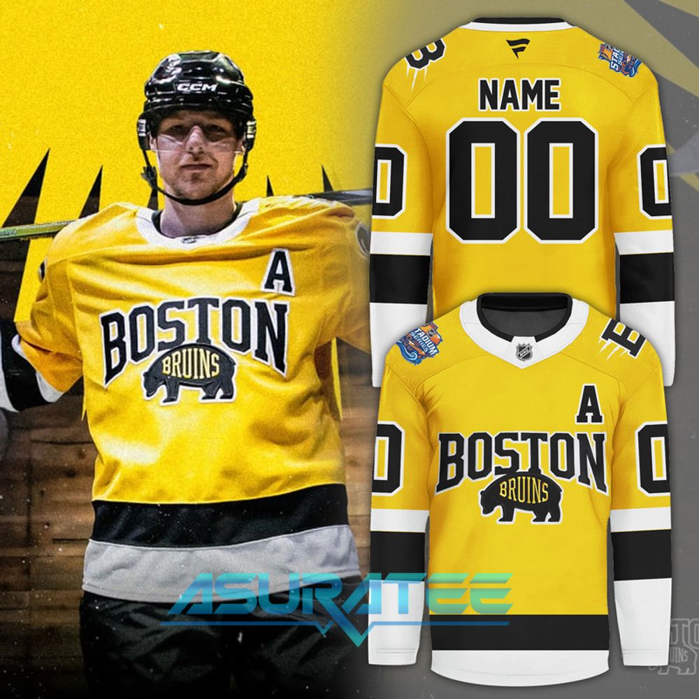Boston Bruins 2026 Stadium Series Custom Premium Jersey