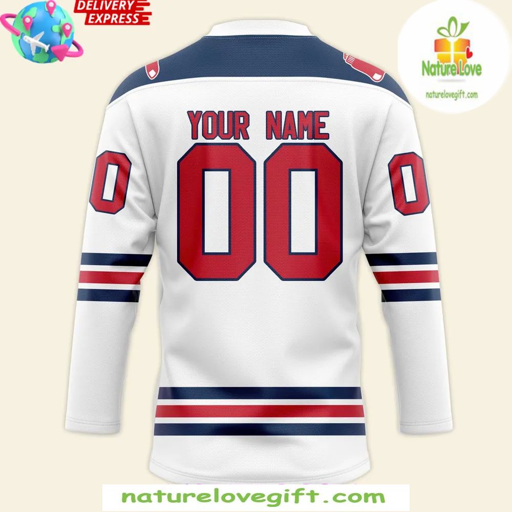 Boston Bruins Hockey Jersey 2026 Red Sox Night Crossover