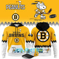 Boston Bruins ”Peanuts Night ” 2026 Snoopy Special Hoodie, Cap