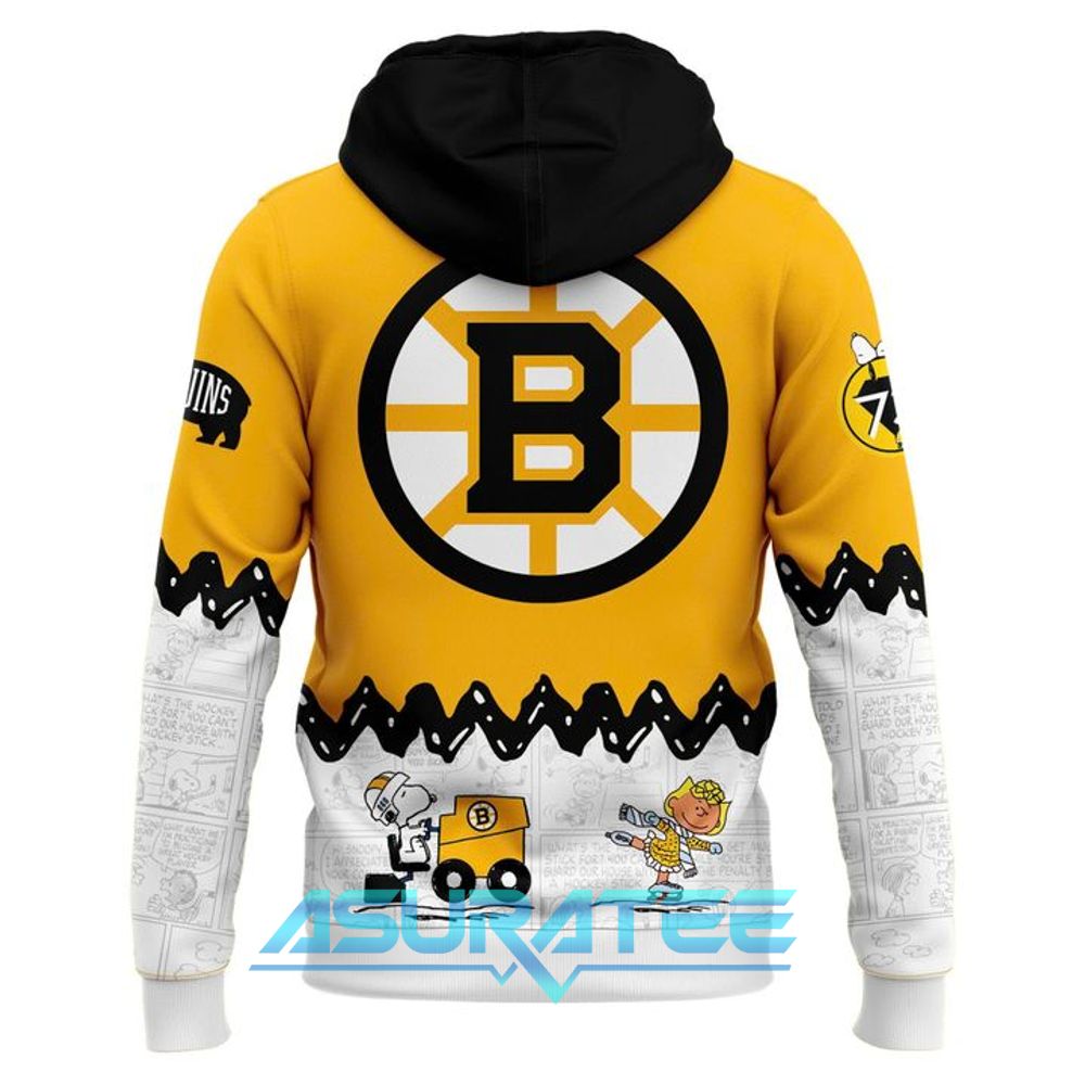 Boston Bruins ”Peanuts Night ” 2026 Snoopy Special Hoodie, Cap