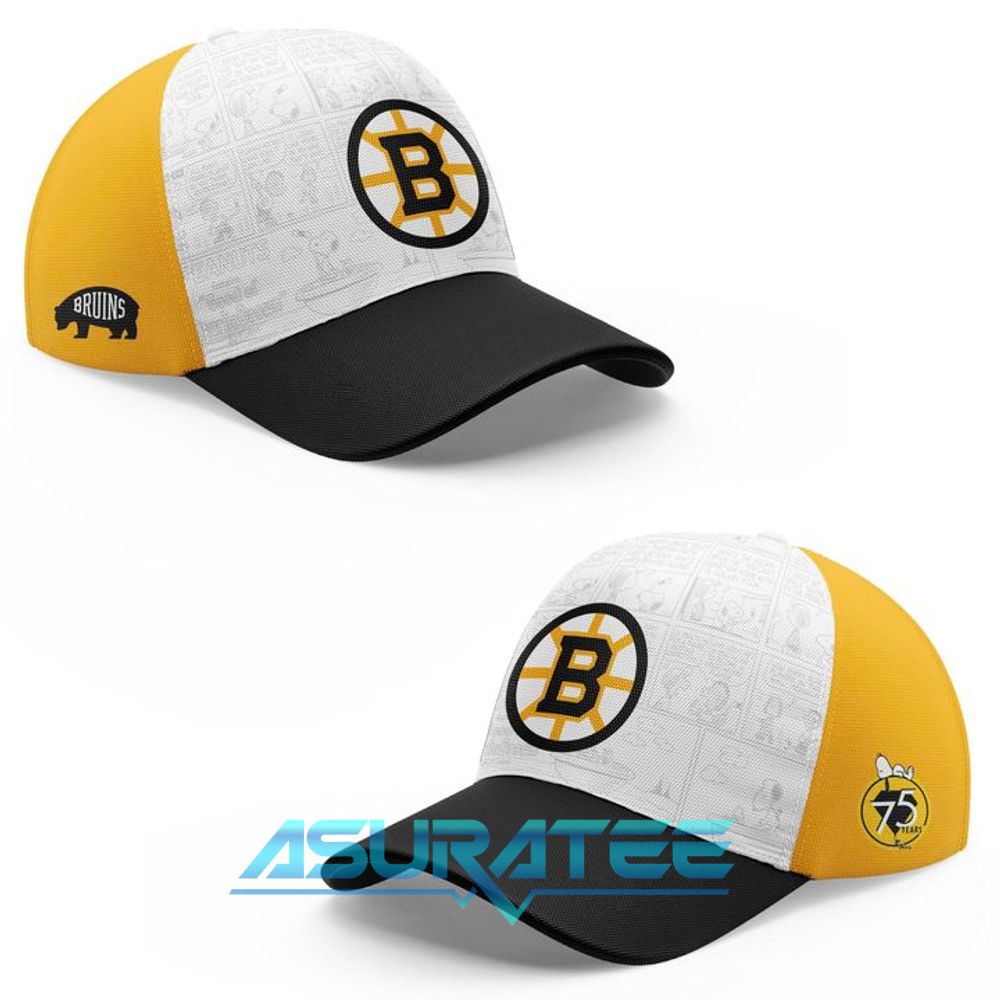 Boston Bruins ”Peanuts Night ” 2026 Snoopy Special Hoodie, Cap