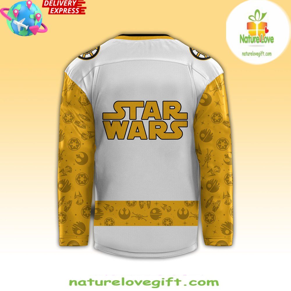 Boston Bruins Star Wars Night Hockey Jersey NHL Fan Gear