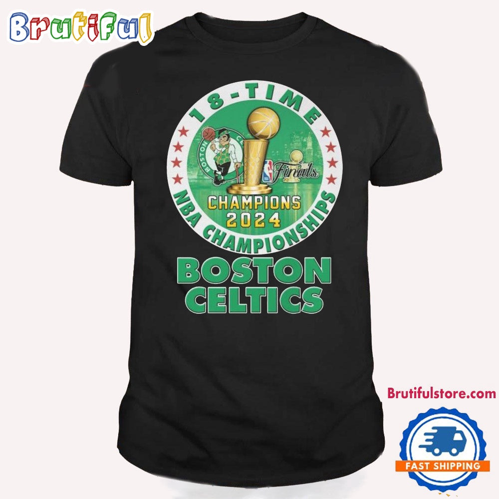 Boston Celtics 18-time 2024 NBA Championships T Shirt