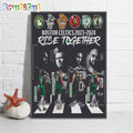 Boston Celtics 2023-2024 Rise Together Signature Wall Art Poster Canvas