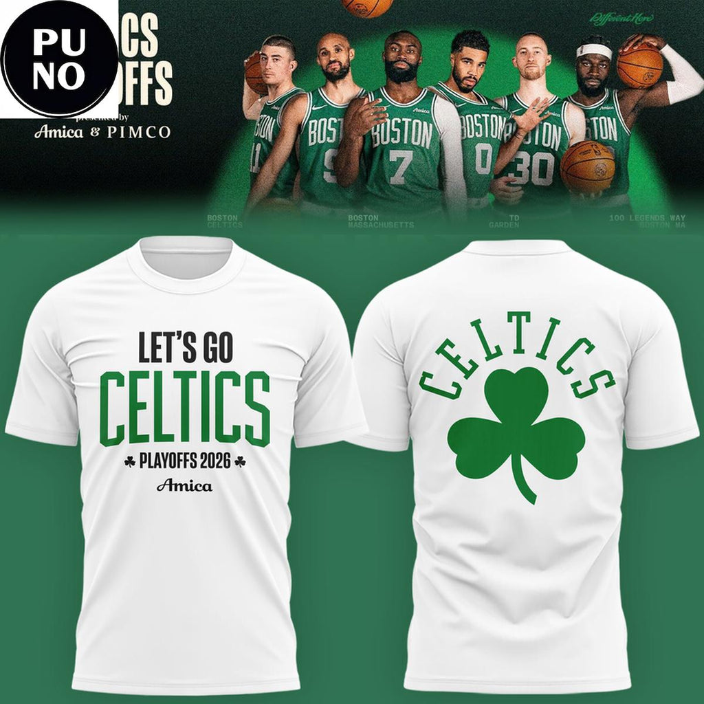 Boston Celtics 2026 Let’s Go Celtics Playoffs Shirt