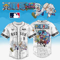 Boston Red Sox x One Piece Gear 5 Luffy Elbaf Arc Inspired Anime Baseball Jersey
