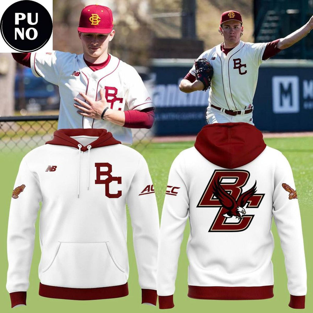 Boston College Eagles Baseball 2026 New Season Hoodie T-Shirt