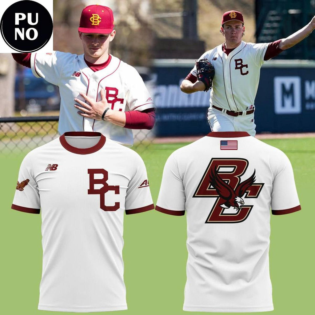 Boston College Eagles Baseball 2026 New Season Hoodie T-Shirt