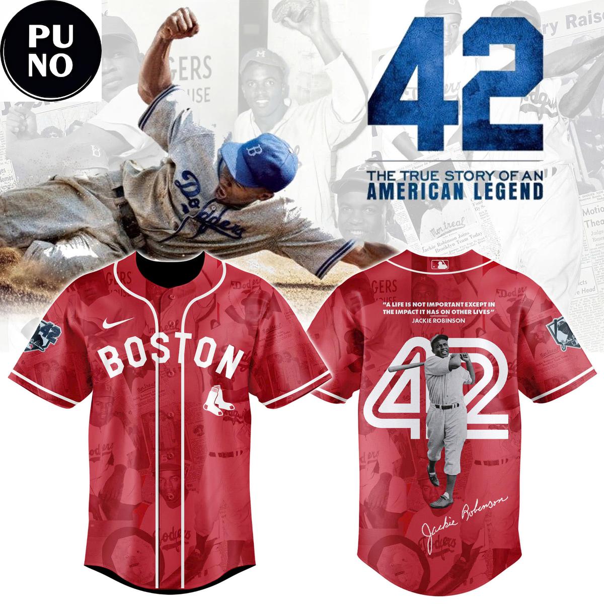 Boston Red Sox 2026 Legend Jackie Robinson #42 Baseball Jersey