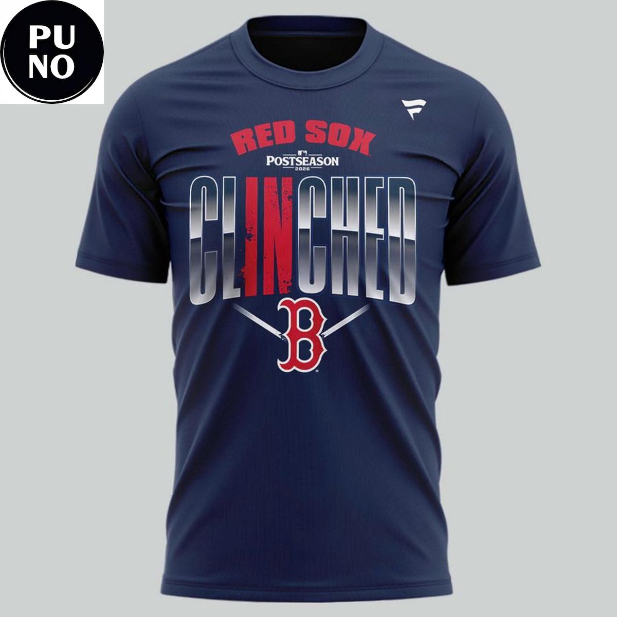 Boston Red Sox 2026 Postseason Clinched T-Shirt