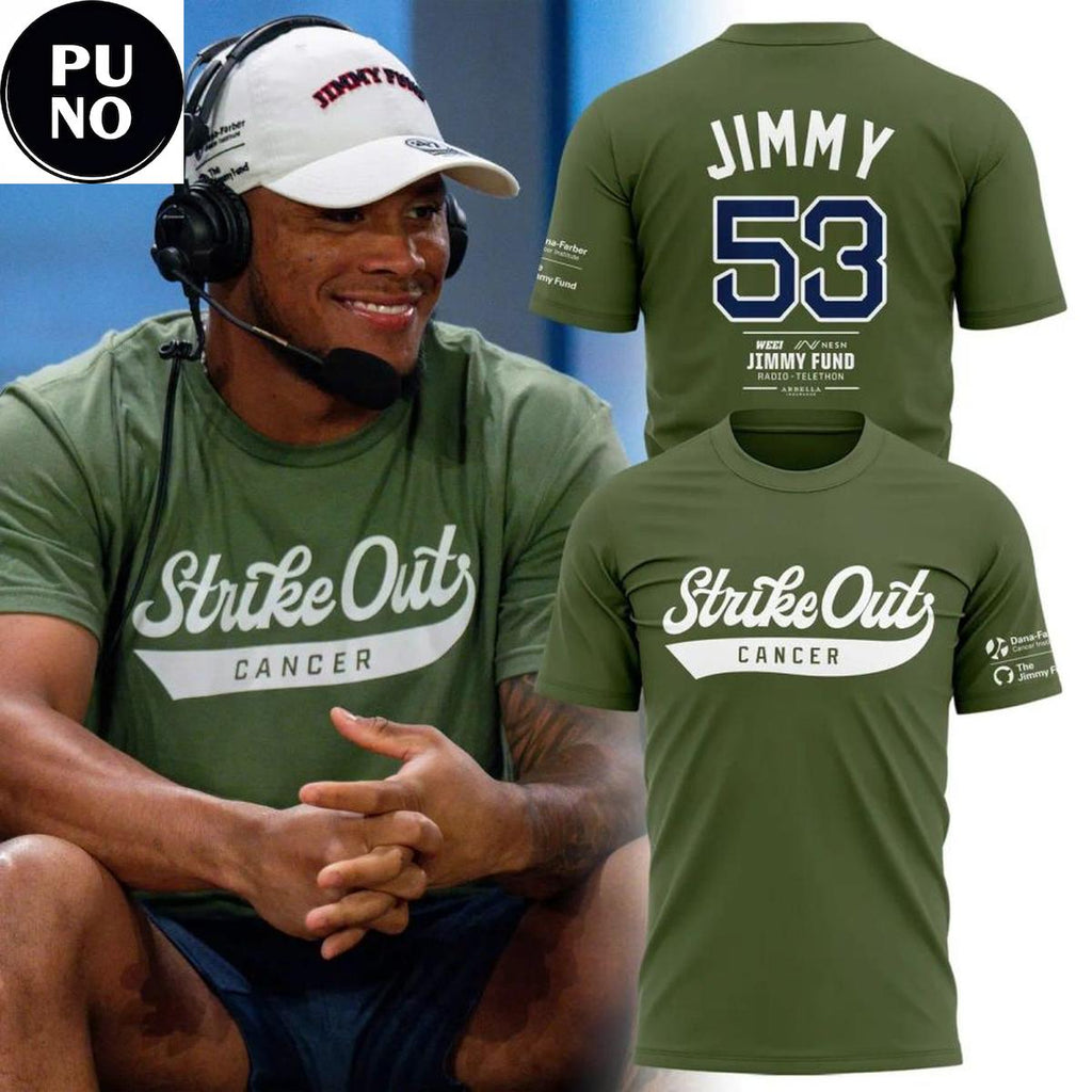 Boston Red Sox 2026 Strike Out Cancer Jimmy Fund T-Shirt
