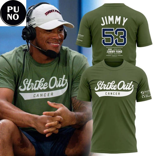 Boston Red Sox 2026 Strike Out Cancer Jimmy Fund T-Shirt