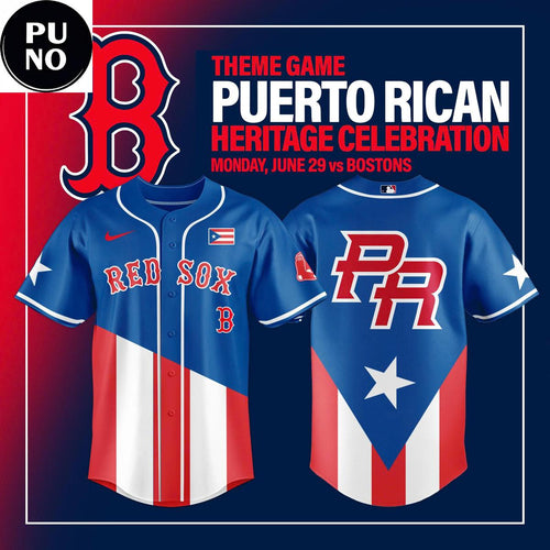 Boston Red Sox Celebration Puerto Rican Heritage 2026 Baseball Jersey
