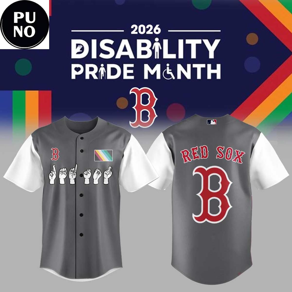 Boston Red Sox Disability Pride Celebration Month 2026 Baseball Jersey