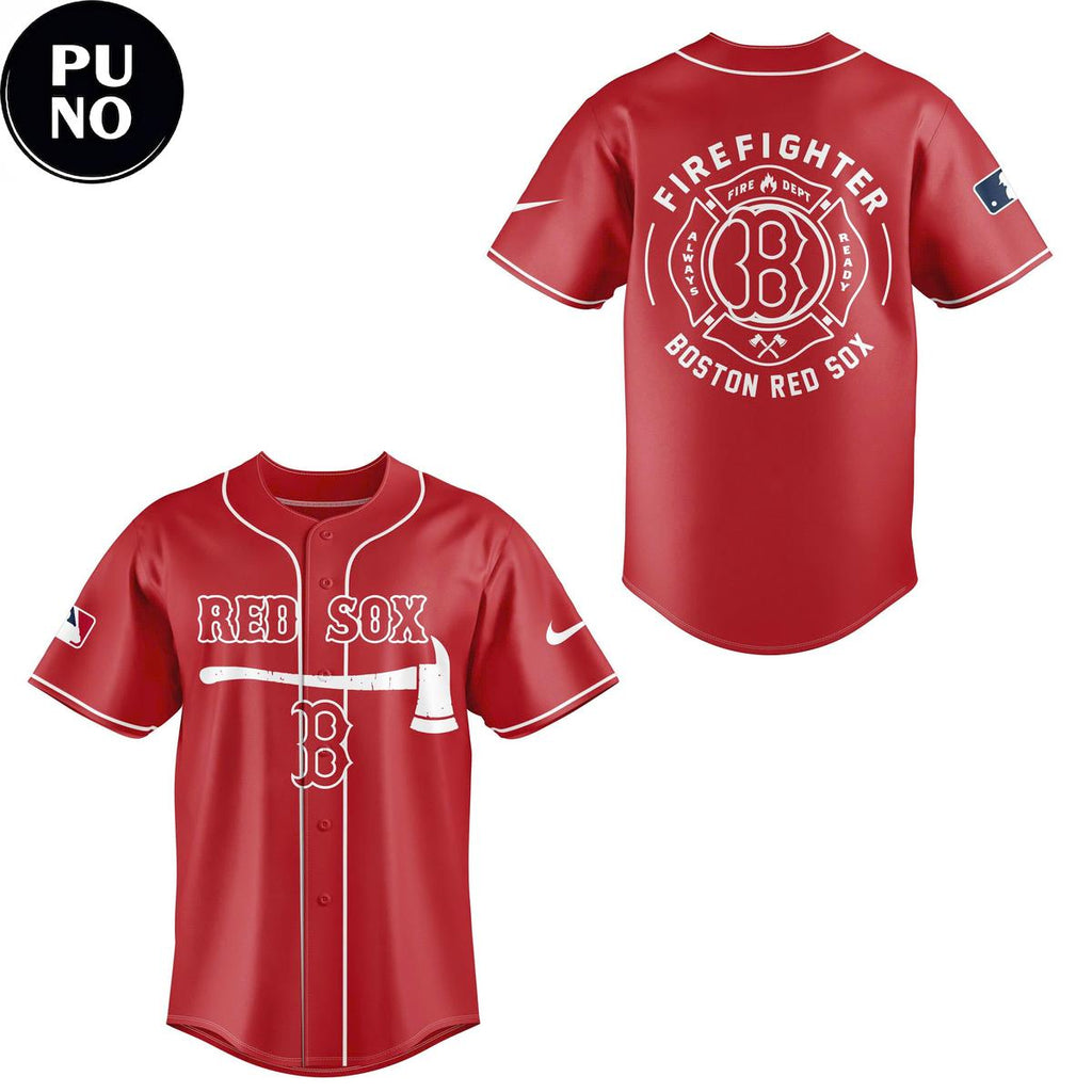 Boston Red Sox Firefighter Application Night 2026 Baseball Jersey
