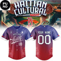 Boston Red Sox Haitian Celebration Night 2026 Personalized Baseball Jersey