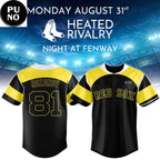 Boston Red Sox Heated Rivalry Night 2026 Personalized Baseball Jersey