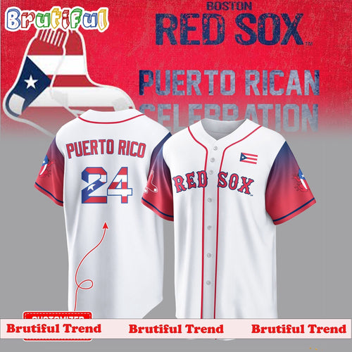 Boston Red Sox Puerto Rican Celebration 2024 Jersey Shirt
