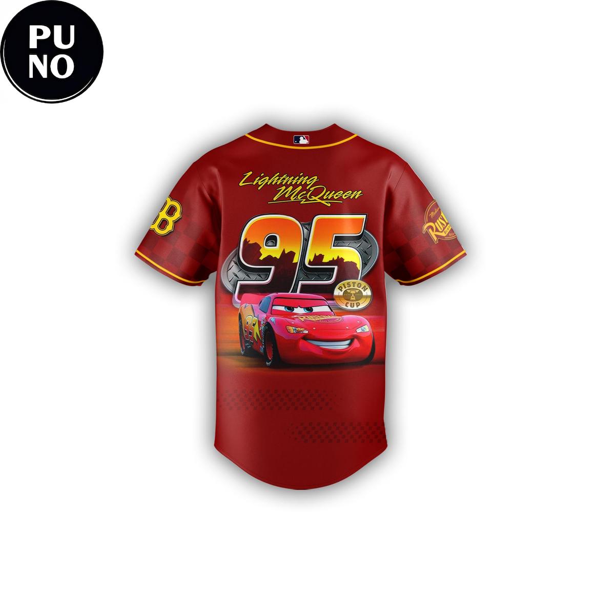 Boston Red Sox x Cars 2026 Lightning McQueen 20th Anniversary Baseball Jersey