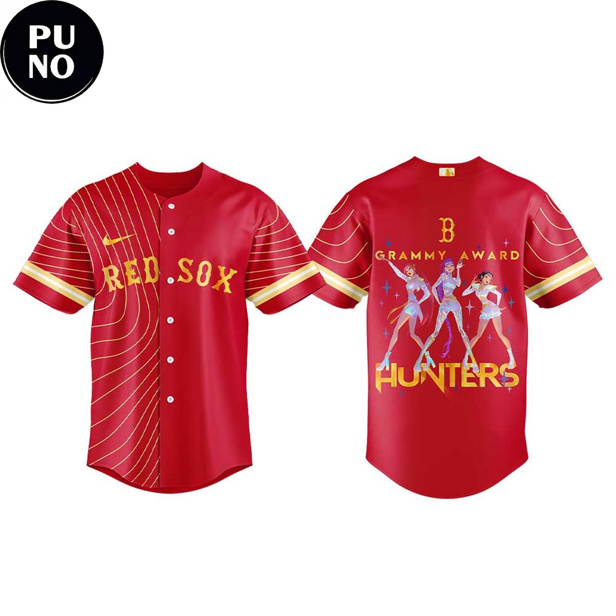 Boston Red Sox x KPop Demon Hunters 2026 Grammys Award Baseball Jersey