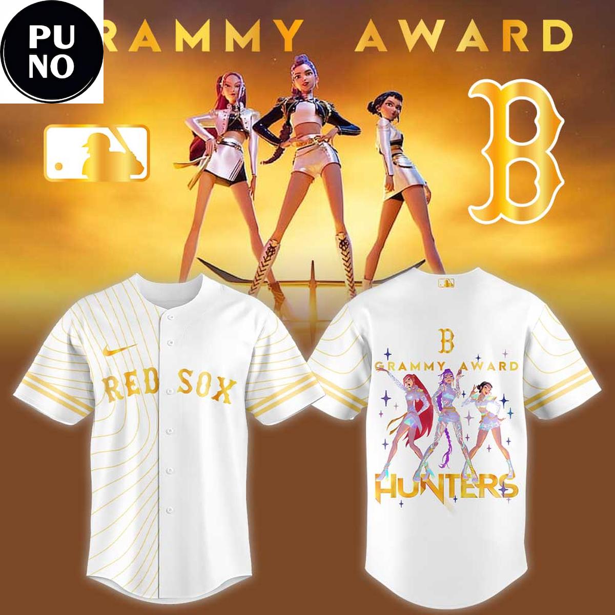 Boston Red Sox x KPop Demon Hunters 2026 Grammys Award Baseball Jersey