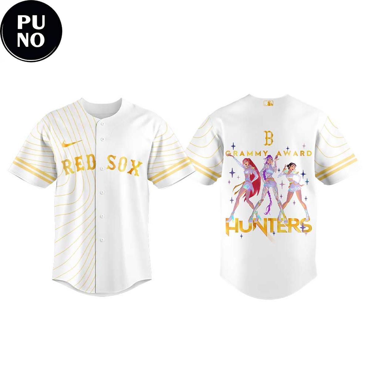 Boston Red Sox x KPop Demon Hunters 2026 Grammys Award Baseball Jersey