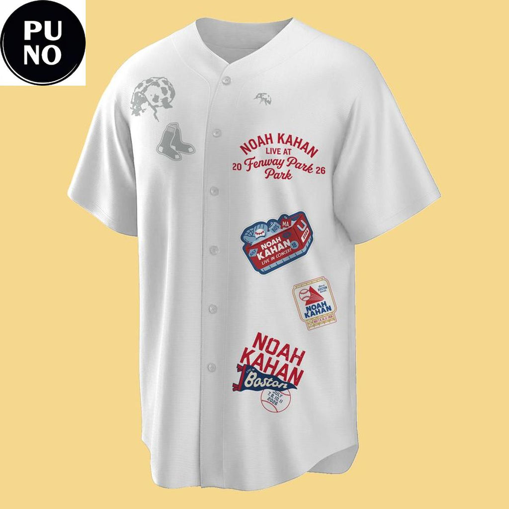 Boston Red Sox x Noah Kahan The Great Divide Tour 2026 Baseball Jersey