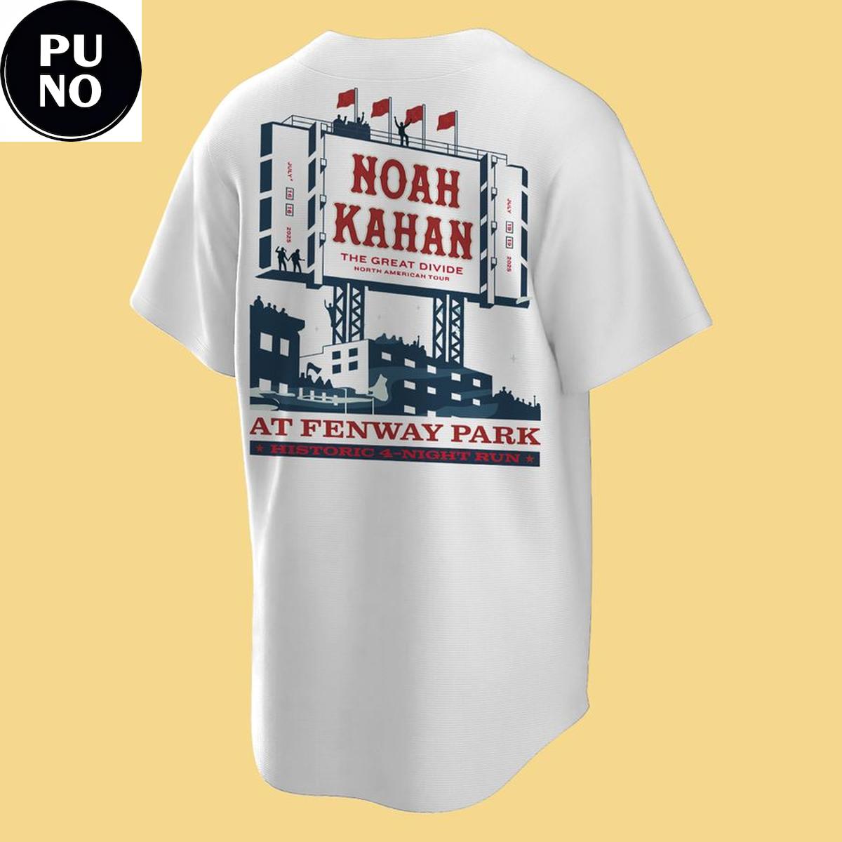 Boston Red Sox x Noah Kahan The Great Divide Tour 2026 Baseball Jersey