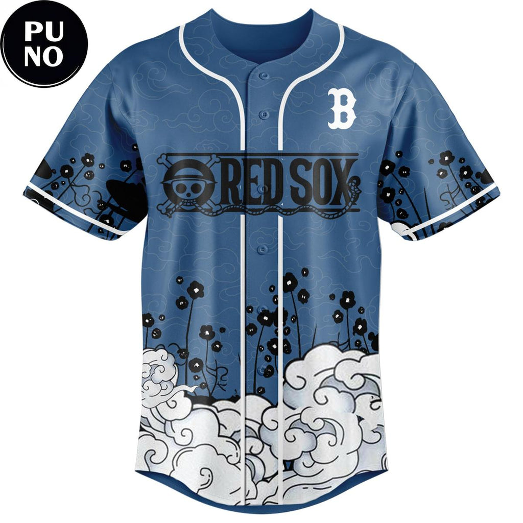 Boston Red Sox x One Piece 2026 Gear 5 Luffy Nika Baseball Jersey
