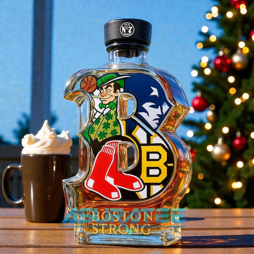 Boston Teams Glory Limited Edition Whiskey Bottle