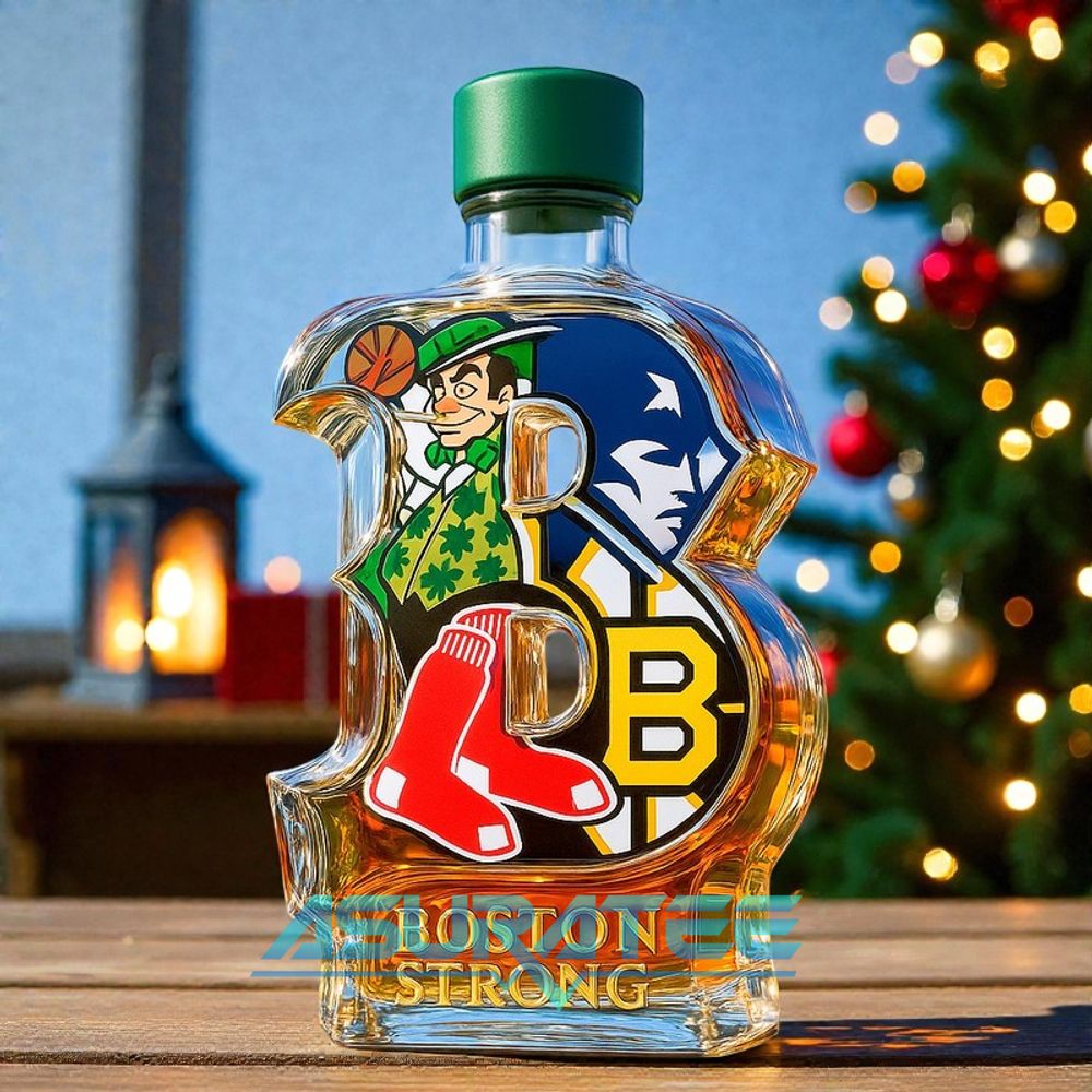 Boston Teams Glory Limited Edition Whiskey Bottle