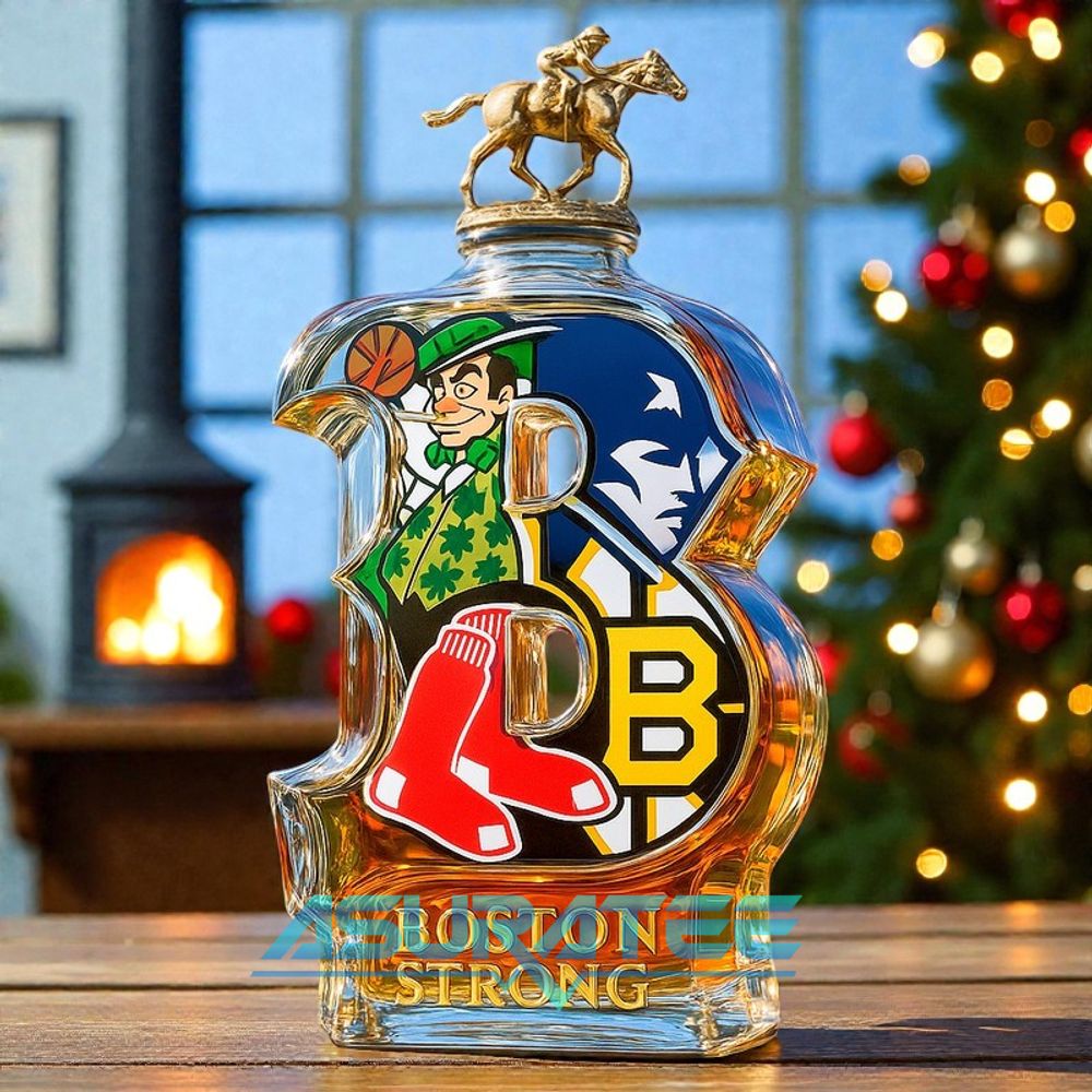 Boston Teams Glory Limited Edition Whiskey Bottle