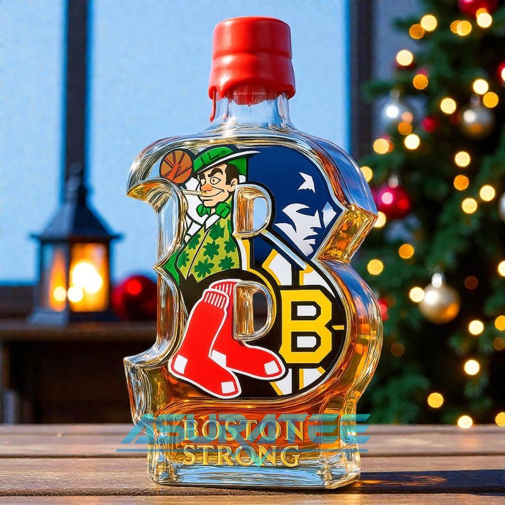 Boston Teams Glory Limited Edition Whiskey Bottle