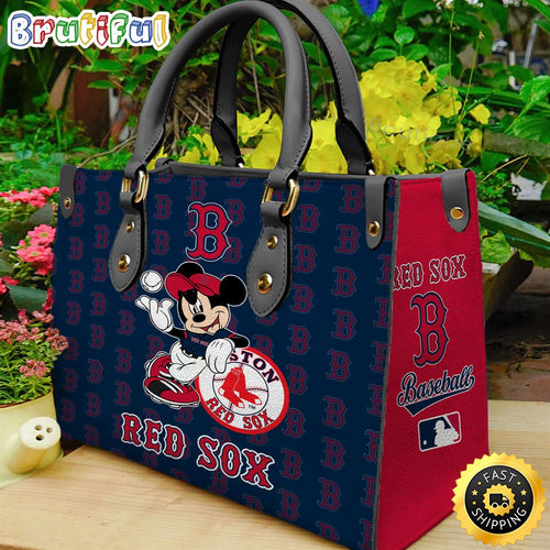 Boston Red Sox Mickey Women Leather Hand Bag