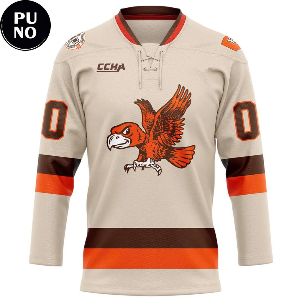 Bowling Green Falcons 2026 New Season Personalized Hockey Jersey