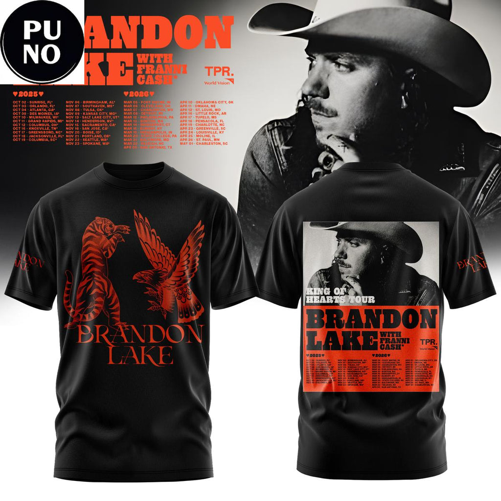 Brandon Lake King of Hearts Tour 2026 Hoodie T-Shirt