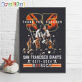 Brandon San Francisco Giants Brandon Crawford 2011 2024 Re35pect Wall Art Poster Canvas