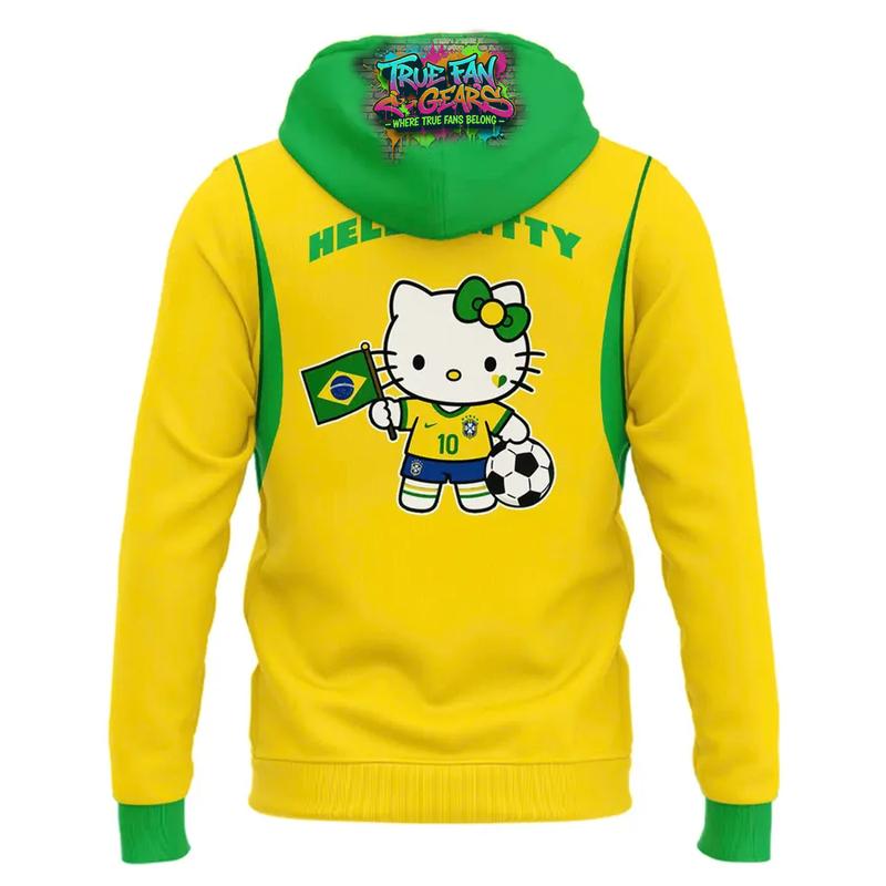 Brazil Soccer World Cup 2026 x Hello Kitty Special New Hoodie