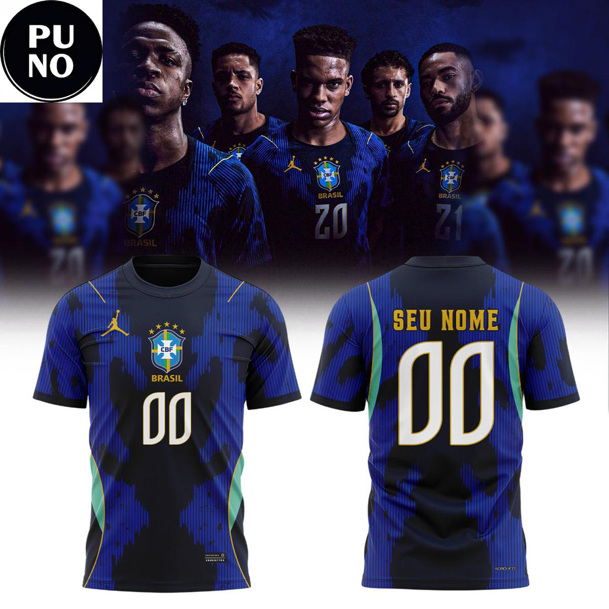 Brazil National Team x Jordan Brand 2026 Away Match FIFA World Cup Personalized T-Shirt