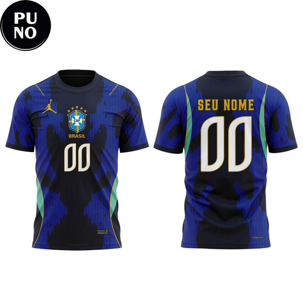 Brazil National Team x Jordan Brand 2026 Away Match FIFA World Cup Personalized T-Shirt