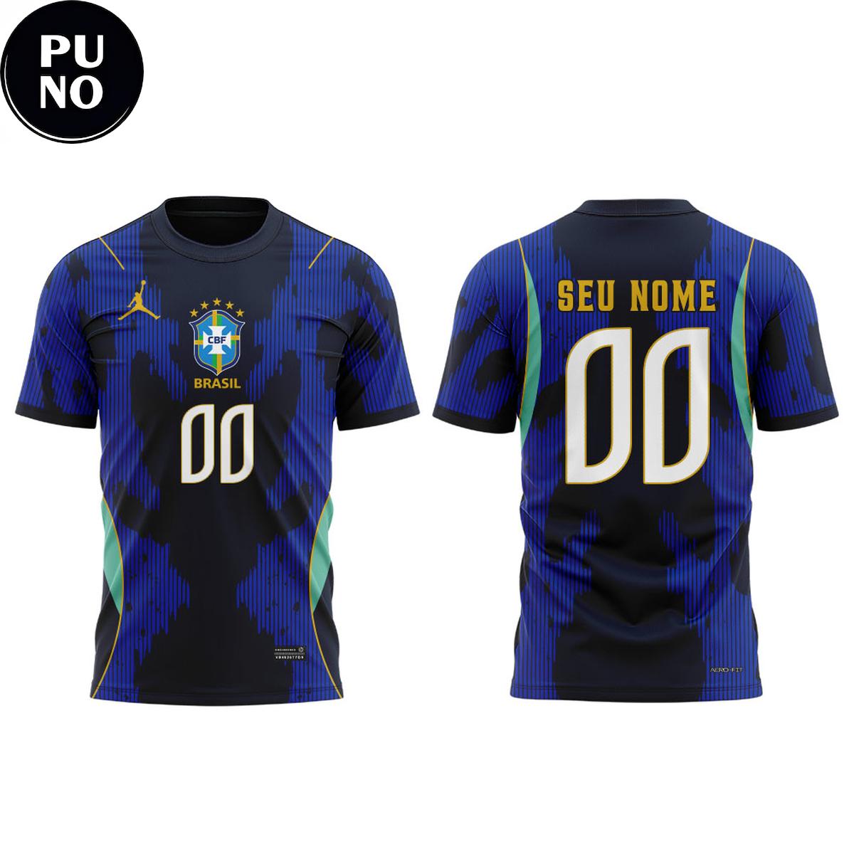 Brazil National Team x Jordan Brand 2026 Away Match FIFA World Cup Personalized T-Shirt