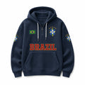 Brazil World Cup 2026 Waffle Quarter Zip Hoodie