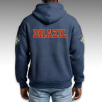 Brazil World Cup 2026 Waffle Quarter Zip Hoodie