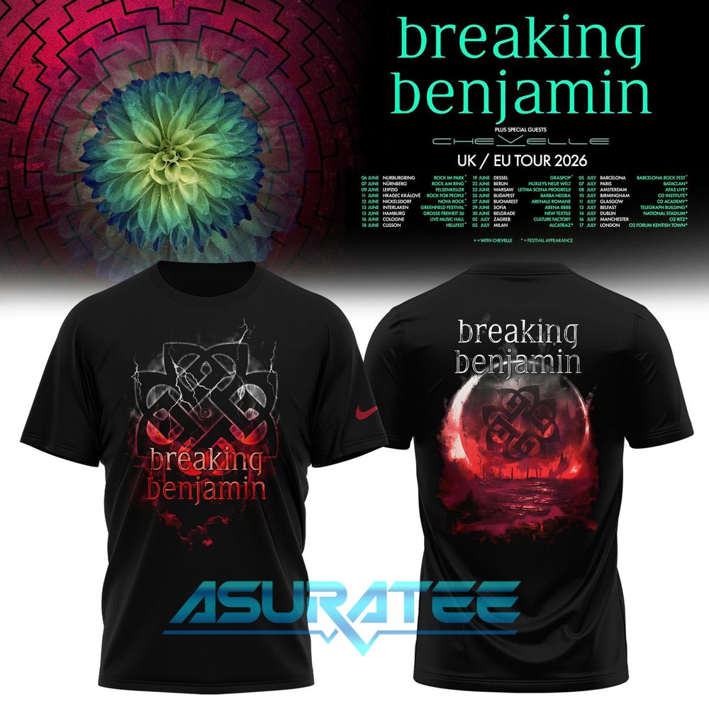 Breaking Benjamin EU/UK Tour 2026 Special Shirt