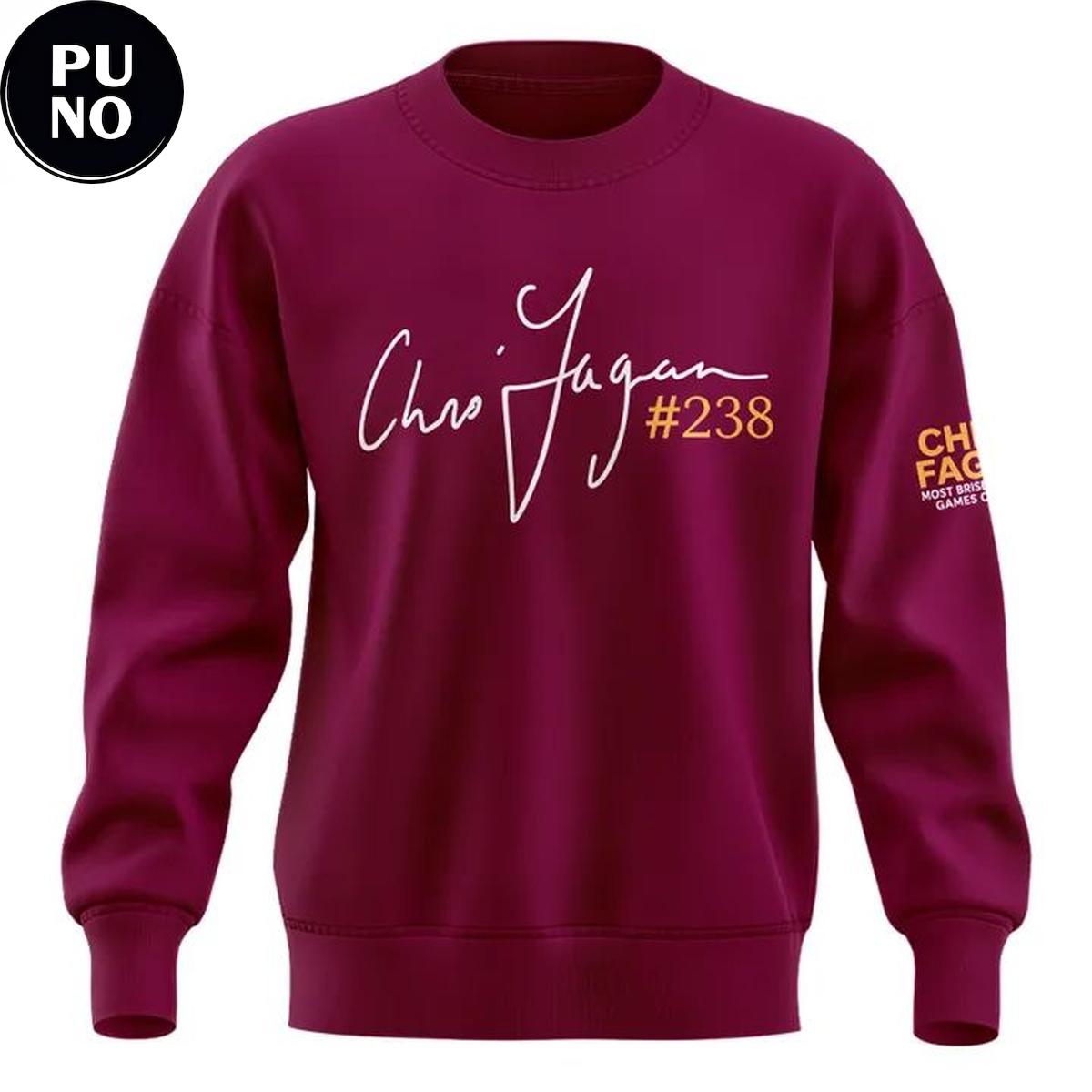 Brisbane Lions 2026 Coach Chris Fagan 238 Game Hoodie T-Shirt