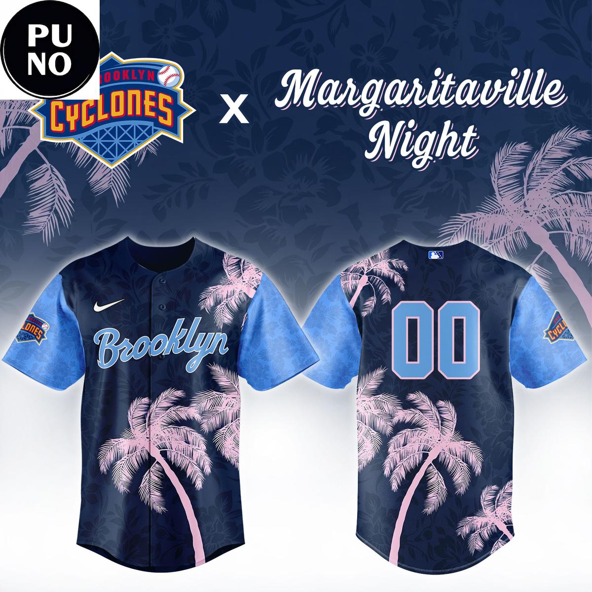 Brooklyn Cyclones x Margaritaville Night 2026 Personalized Baseball Jersey