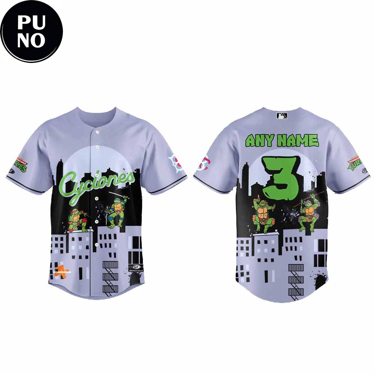 Brooklyn Cyclones x Teenage Mutant Ninja Turtles 2026 Personalized Baseball Jersey