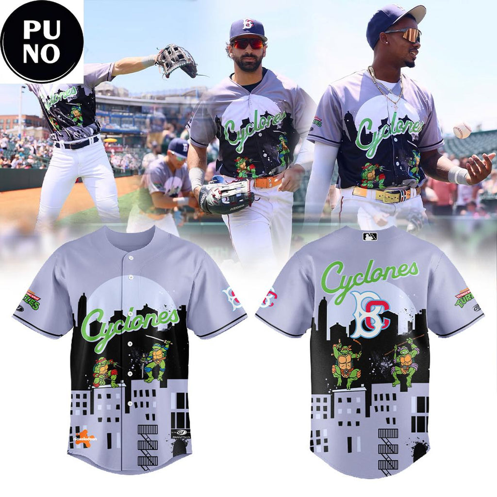 Brooklyn Cyclones x Teenage Mutant Ninja Turtles 2026 Personalized Baseball Jersey