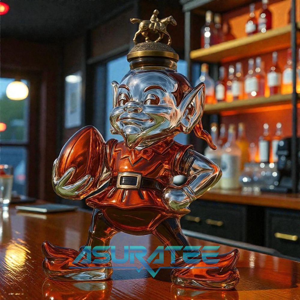 Brownie The Elf Cleveland Browns Whisky Bottle