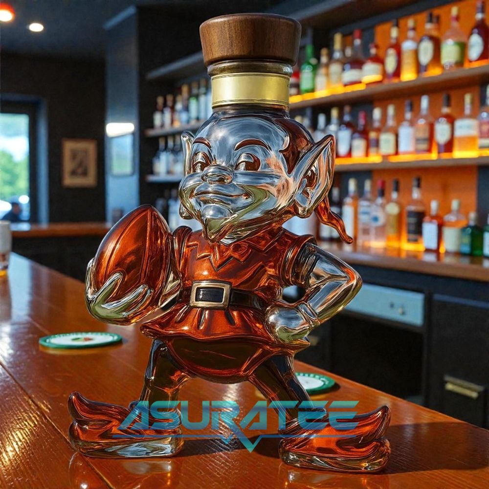 Brownie The Elf Cleveland Browns Whisky Bottle